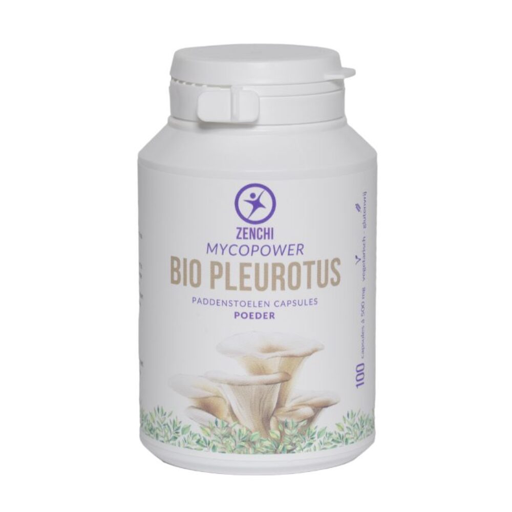 Mycopower BIO Pleurotus Ostreatus paddenstoelen poeder 100 capsules
